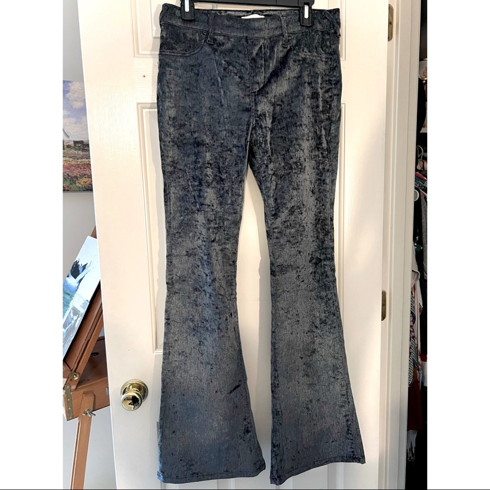 Velvet corduroy flare pants